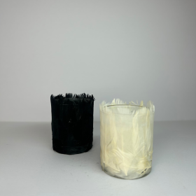 Small Black Feather Candle3